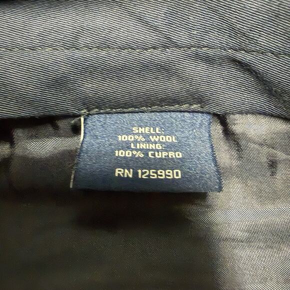 Faconnable Wool Dress Pants Mens 36R (39x29.5) Black Flat Front Straight Classy - Picture 4 of 8